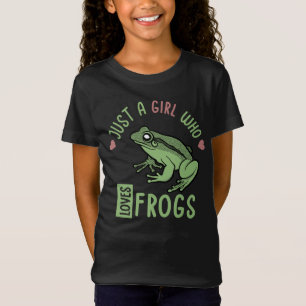 Just a girl who loves frogs Frog lover gifts T-Shirt