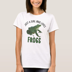 Just a girl who loves frogs Frog lover gifts T-Shirt