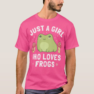 Just A Girl Who Loves Frogs Kawaii Anime Cottageco T-Shirt