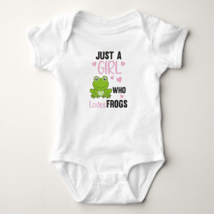Just A Girl Who Loves Frogs Sweet Frog Baby Bodysuit