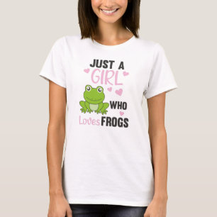 Just A Girl Who Loves Frogs Sweet Frog T-Shirt