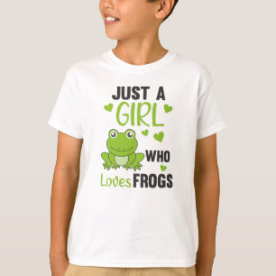 Just A Girl Who Loves Frogs Sweet Frog T-Shirt
