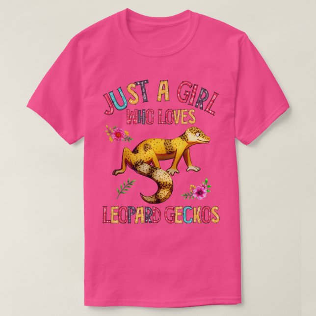 Just A Girl Who Loves Geckos Reptile Woman T-Shirt (Design Front)