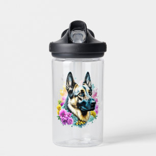 Just a Girl who Loves German Shepherds Water Bottle