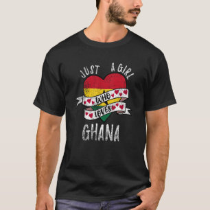 Just A Girl Who Loves Ghana Vintage T-Shirt