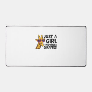 Just a Girl Who Loves Giraffes _3 Desk Mat