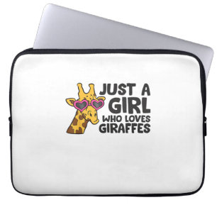 Just a Girl Who Loves Giraffes _3 Laptop Sleeve