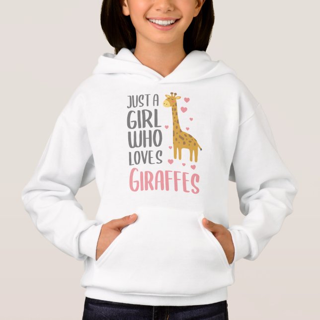 Just a Girl Who Loves Giraffes Gift Girl (Front)