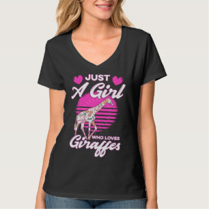 Just A Girl Who Loves Giraffes T-Shirt