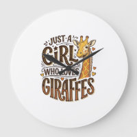 Just a Girl Who Loves Giraffes Vintage T-Shirt Des