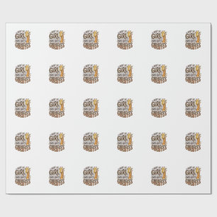 Just a Girl Who Loves Giraffes Vintage T-Shirt Des Wrapping Paper