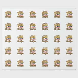 Just A Girl Who Loves Giraffes Vintage Vector Desi Wrapping Paper