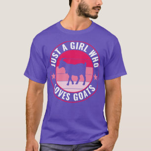Just a Girl Who Loves Goats Farmer Women T-Shirt
