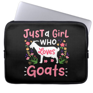 Just A Girl Who Loves Goats Laptop Sleeve