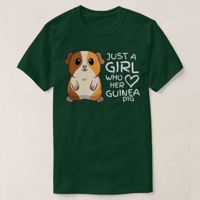 Just a Girl Who Loves Guinea Pigs853 T-Shirt (Design Front)