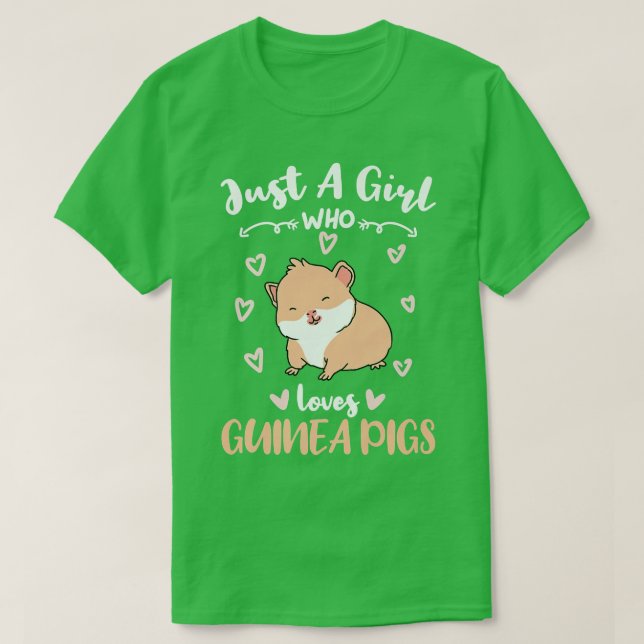 Just A Girl Who Loves Guinea Pigs855 T-Shirt (Design Front)