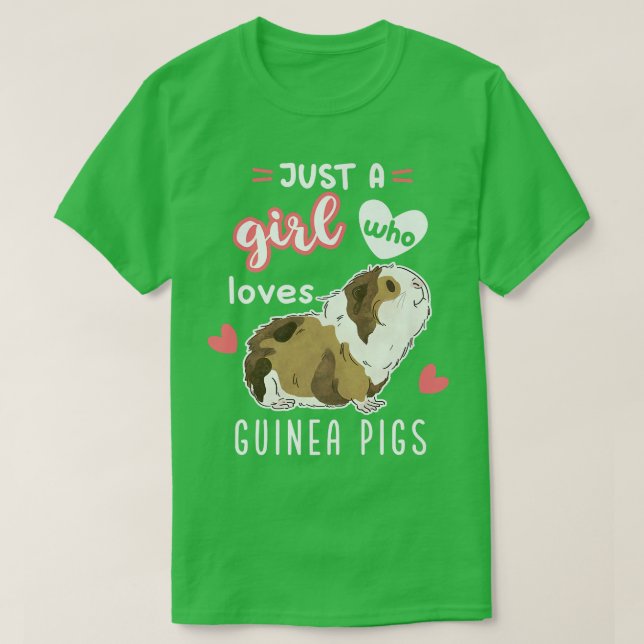 Just A Girl Who Loves Guinea Pigs857 T-Shirt (Design Front)