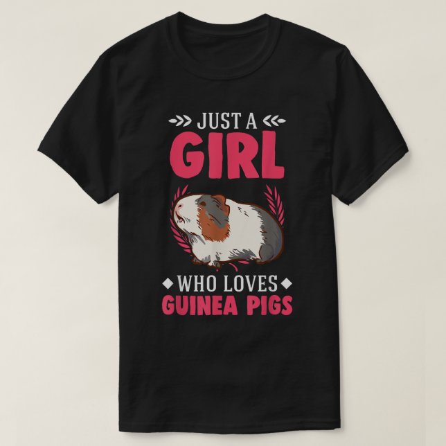 Just A Girl Who Loves Guinea Pigs 3487  T-Shirt (Design Front)