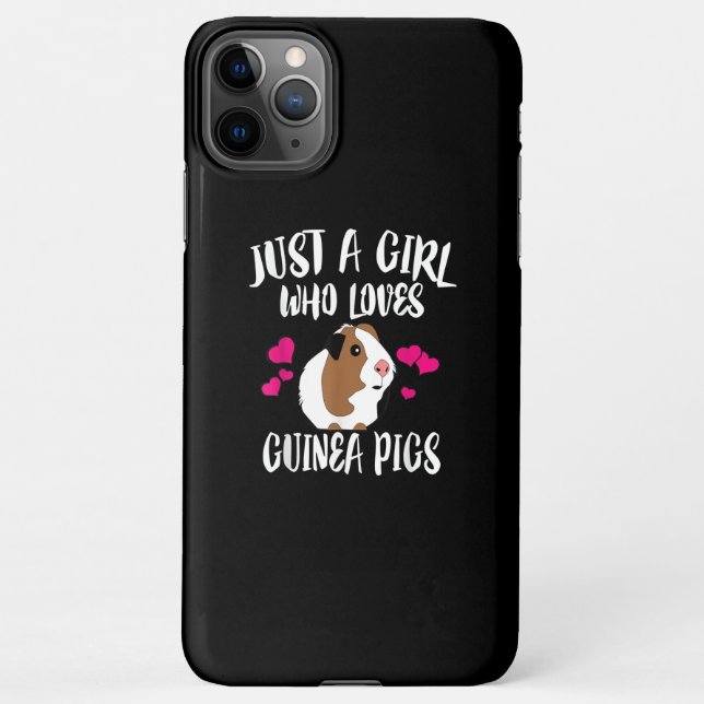 Just A Girl Who Loves Guinea Pigs Guinea Pig Gift iPhone Case (Back)