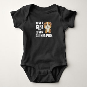 Just A Girl who Loves Guinea Pigs - Sweet Guinea Baby Bodysuit
