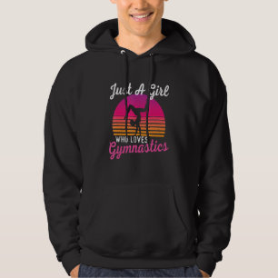 Just A Girl Who Loves Gymnastics - Cheerleader Gym Hoodie