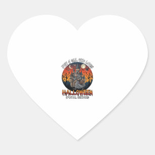 Just A Girl Who Loves Halloween Postal Service Wit Heart Sticker