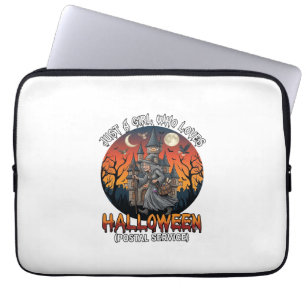 Just A Girl Who Loves Halloween Postal Service Wit Laptop Sleeve