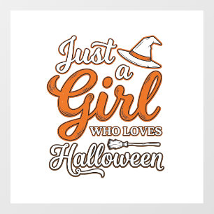 Just a Girl Who Loves Halloween Vector Design_1