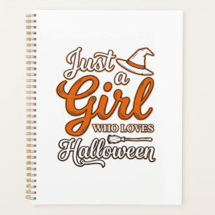 Just a Girl Who Loves Halloween Vector Design_1 Planner