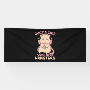 Just A Girl Who Loves Hamsters Banner