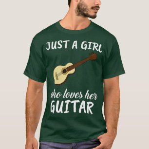 Just A Girl Who Loves Her Accoustic Guitar T-Shirt