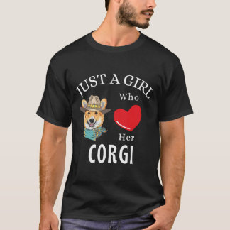 Just A Girl Who Loves Her Corgi Dog T-Shirt