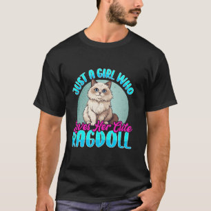 Just A Girl Who Loves Her Cute Ragdoll Cat Lover G T-Shirt