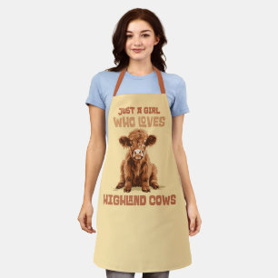 Just a girl who loves Highland Cows Apron