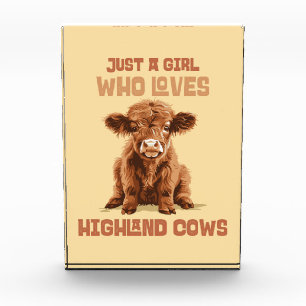 Just a girl who loves Highland Cows Photo Block