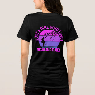 Just a girl who loves Highland Fling Dance gift Tri-Blend Shirt