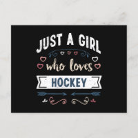Just a Girl who loves Hockey Funny Gifts