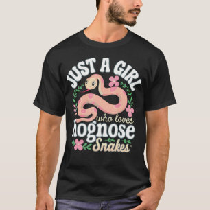 Just A Girl Who Loves Hognose Snakes T-Shirt
