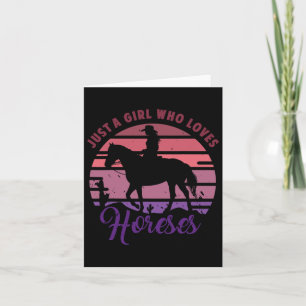 Just A Girl Who Loves Horses3 Card