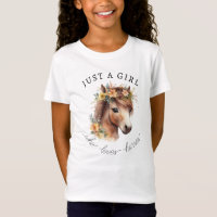Just A Girl Who Loves Horses Cute Pony Equestrian