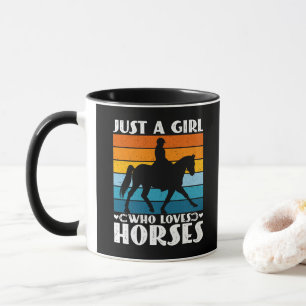 Just a Girl Who Loves Horses Funny Horse Owner Mug