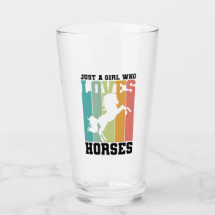 Just a girl who loves Horses   Horse Girl Glass