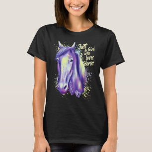 Just A Girl Who Loves Horses Horse Girl Horse G T-Shirt