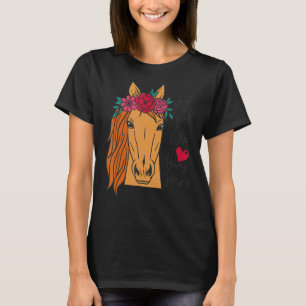 Just A Girl Who Loves Horses Horse Women Riding 11 T-Shirt