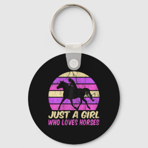 Just A Girl Who Loves Horses Key Ring