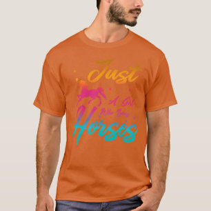 Just A Girl Who Loves Horses of Grace and Elegance T-Shirt
