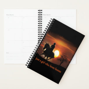 just a girl who loves horses planner
