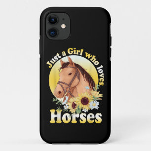 Just A Girl Who Loves Horses Riding Girls Case-Mate iPhone Case