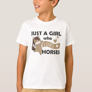 Just A Girl Who Loves Horses Sweet Pony T-Shirt
