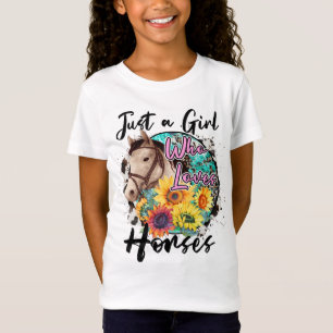 Just a Girl Who Loves Horses T-Shirt